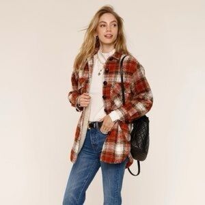 Heartloom Red and White Plaid Jacket